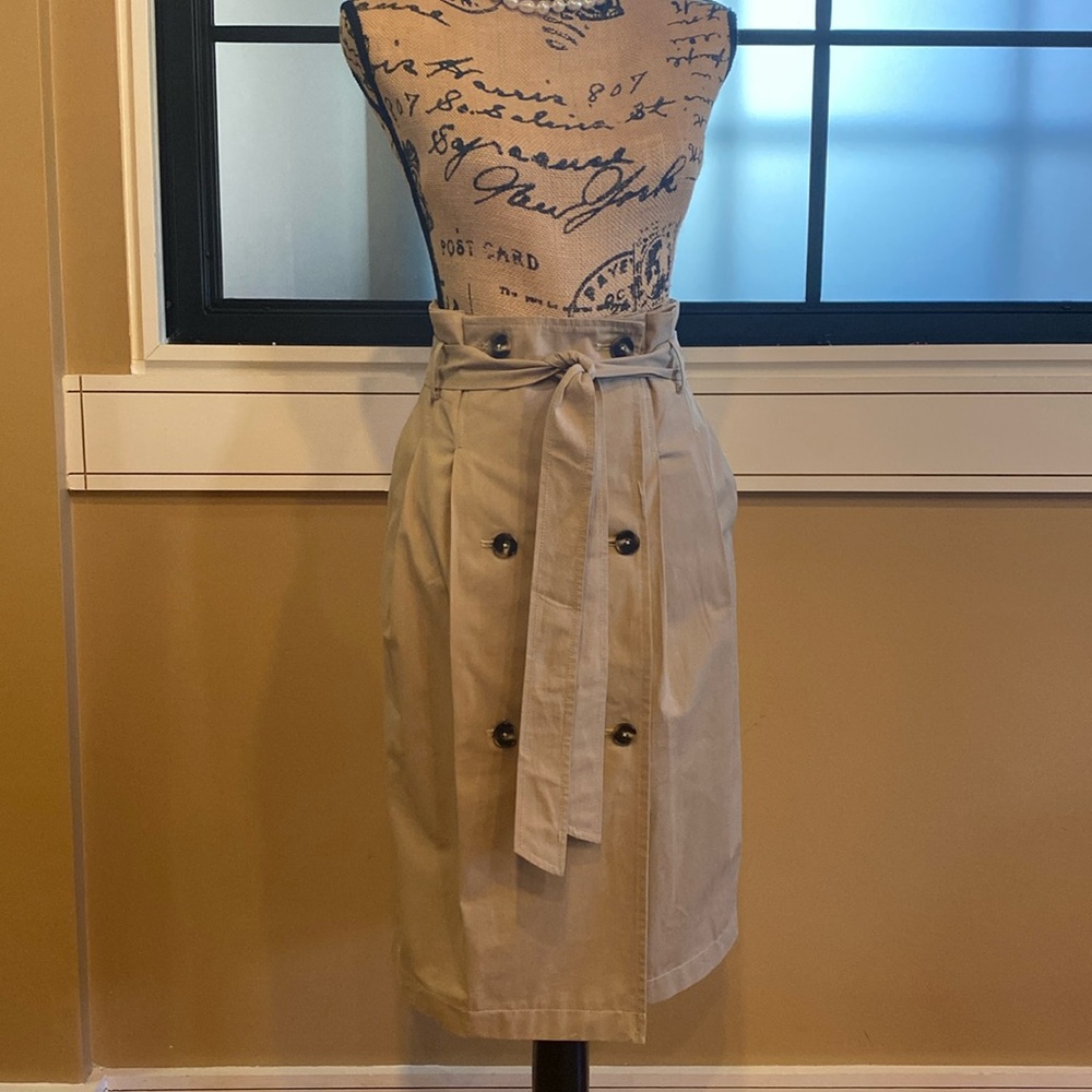 STEVE MADDEN KNEE-LENGTH Double Breasted Button Front Skirt. SZ SMALL. NWT